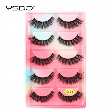 YSDO 5 пар ресниц Натуральная Длинная 3D Норка L
