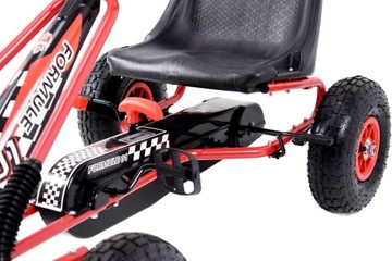 БОЛЬШОЙ квадроцикл с педалями, картинг, надутые колеса, 50 кг.