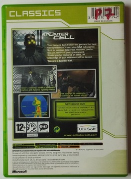 Игра для XBOX TOM CLANCY'S SPLINTER CELL Microsoft Xbox