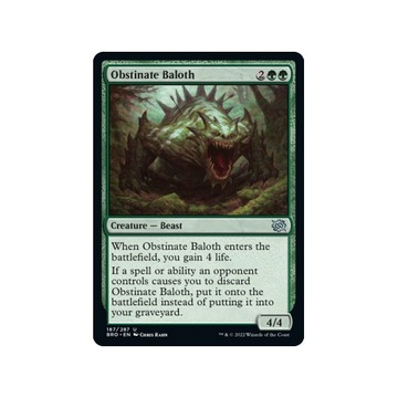 MTG 2x Obstinate Baloth (U)