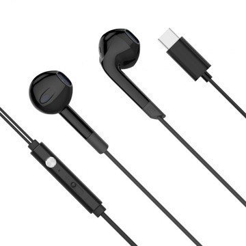 Słuchawki douszne z mikrofonem na USB-C K