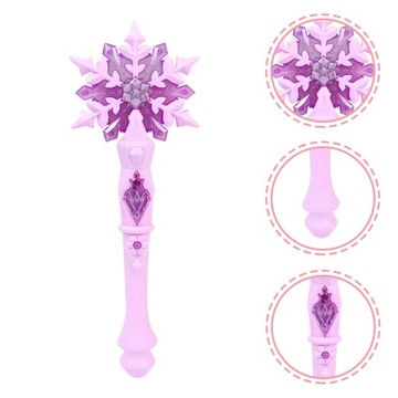 RÓŻDŻKA KSIĘŻNICZKI DLA DZIEWCZYN PODŚWIETLAJĄCA ZABAWKI LED