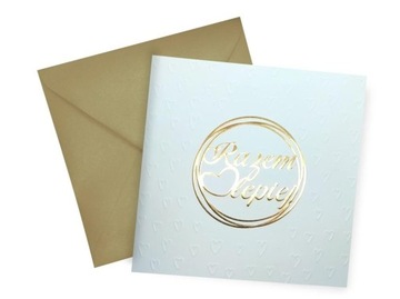 KARNET KW TŁOCZENIE ŚLUB RAZEM LEPIEJ