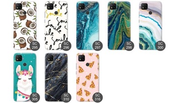 Etui do Xiaomi Redmi 9C case silikon wzory + Szkło
