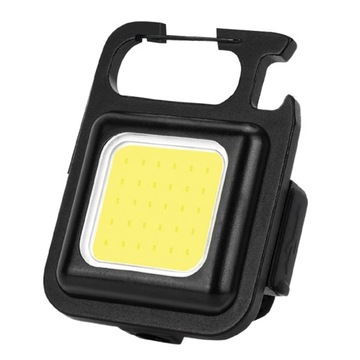 Latarka LED mini KIESZONKOWA mocna COB 5w1 brelok otwieracz magnes USB
