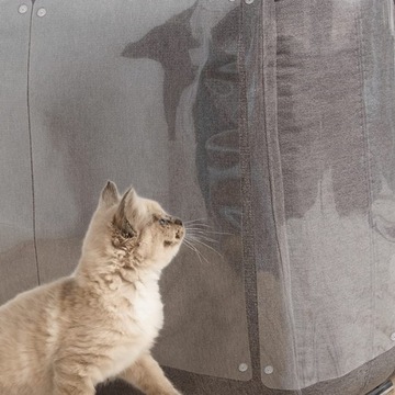 2 БОЛЬШИЕ НАКЛЕЙКИ ИЗ ФОЛЬГИ ДЛЯ ЗАЩИТЫ МЕБЕЛИ От ЦАРАПИН XL