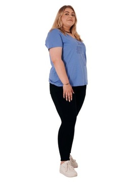 BAWENIANY T-SHIRT BLUE PLUS SIZE ZIZZI 231C 46