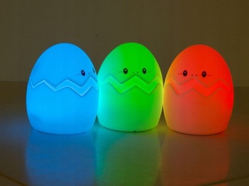 LED RGB LED НОЧНИК ДЛЯ ДЕТЕЙ, EGG TOUCH