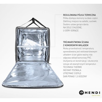 Hendi Термосумка для трубки для пиццы 72л