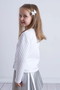 Белое причастное болеро для девочки 158