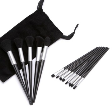 Набор из 13 профессиональных кистей для макияжа + футляр для кистей.