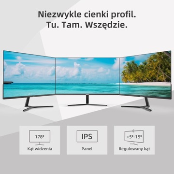 Безрамочный монитор 27 дюймов CHiQ 27F650R 1920x1080 FHD IPS, 100 Гц + FreeSync