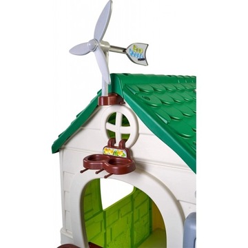 FEBER Domek ogrodowy Eco Karmnik Segregacja Odpadów Imitacja Panelu