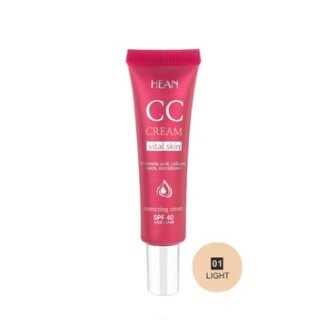 HEAN Lekki kryjący krem CC VITAL SKIN 01 light (jasny kolor)