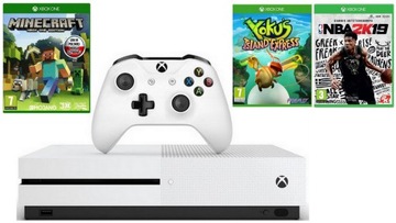 XBOX ONE S MINECRAFT + GRY !