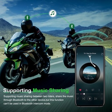 Переговорное устройство в мотоциклетном шлеме EJEAS Q8 поддерживает переговорное устройство для шести человек.