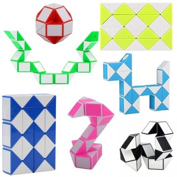 UKŁADANKA LOGICZNA MAGICZNY WĄŻ MAGIC SNAKE 24 EL ŁAMIGŁÓWKA