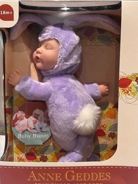 Anne Geddes laleczka Fiolet Króliczek Baby Bunny