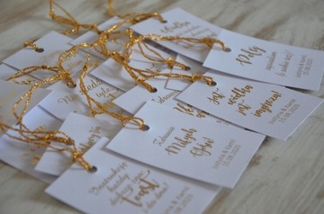 Подвески для бутылок водки, белые, золото, позолота, 48 шт, персонализированные