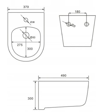 MEXEN CARMEN STELAŻ MISKA WC CZARNA DESKA WOLNOOPADAJĄCA BIDET