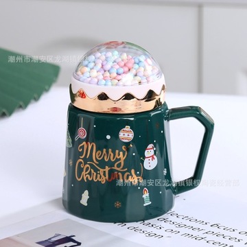 Filiżanka do kawy Planet Christmas Kubek High Beauty Towarzysz Prezent