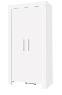 Szafa 2 100 cm zestaw CHLOE do salonu biały