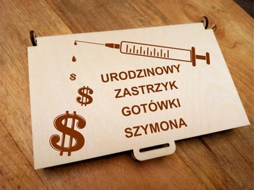 PREZENT NA 18 20 30 40 URODZINY pudełko pieniądze