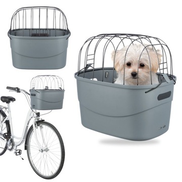 KOSZ TRANSPORTER KOSZYK ROWEROWY NA KIEROWNICĘ DLA PSA KOTA TRIXIE DO 5KG