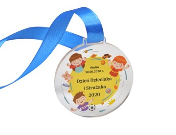 medal super przedszkolak dzień dziecka drukUV 50sz