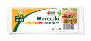WORECZKI ŚNIADANIOWE 100 SZTUK PACLAN 17X24CM hit