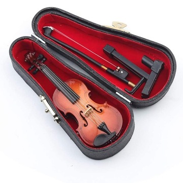 Деревянная миниатюра Мини-скрипка диаметром 8 см.