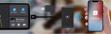 БЕСПРОВОДНОЙ АВТОМОБИЛЬНЫЙ АДАПТЕР CARPLAY IOS USB 0,25 Вт