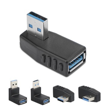 4. Угловой адаптер USB3.0 с внутренней резьбой 90°.