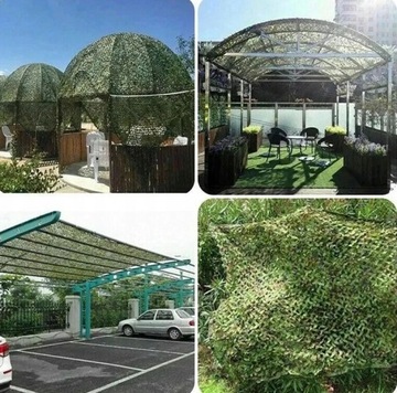 SIATKA MASKUJĄCA WOJSKOWA OGRODOWA KAMUFLAŻ 3x3M