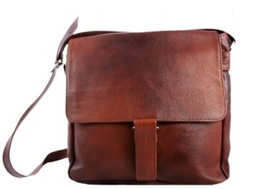 КОЖАНАЯ СУМКА ДЛЯ ПОСЛАНИЙ, КОРИЧНЕВАЯ И КРАСНАЯ КОЖА