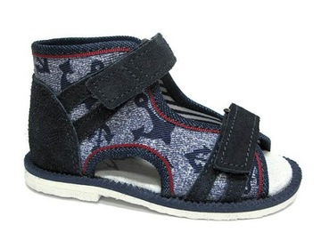 Kapcie ortopedyczne Maja jeans kotwica - 22