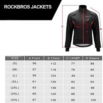 Теплая зимняя велосипедная куртка ROCKBROS YPW021 XL