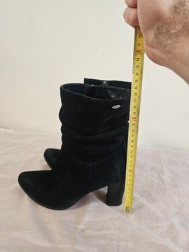 Buty botki skórzane zamszowe Lasocki r. 38 wkładka 25 cm