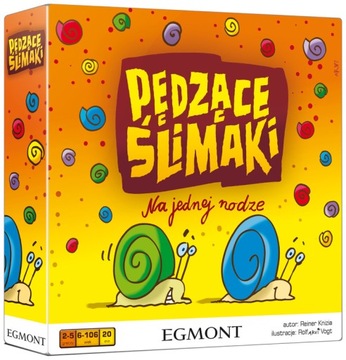 PĘDZĄCE ŚLIMAKI NA JEDNEJ NODZE gra planszowa dla DZIECI Egmont FAMILIJNA