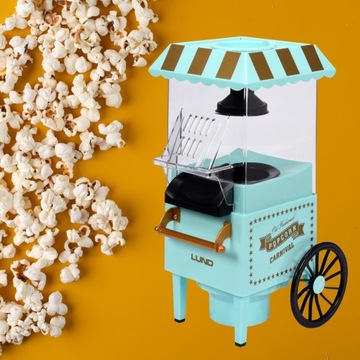 MASZYNA DO POPCORNU RETRO BEZ TŁUSZCZU 1200W LUND