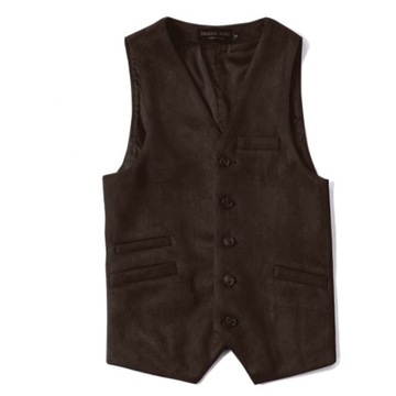 Men's Deerskin Velvet Suit Vest Best Man Wedding C