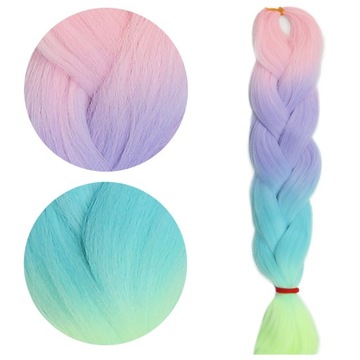 Pasma syntetyczne WŁOSY kolorowe warkocze dredy