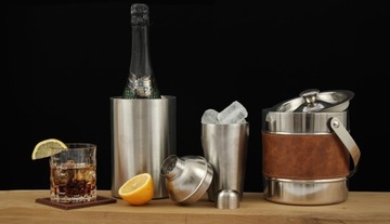 Напиток барменский ШЕЙКЕР 0,5 COBLER, сталь, 3 предмета, с ситечком