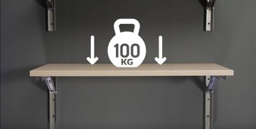 L400 коричневая складная полка верхняя полка 100 кг