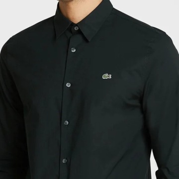 Lacoste Czarna Koszula Slim Fit - 44 (XXL)