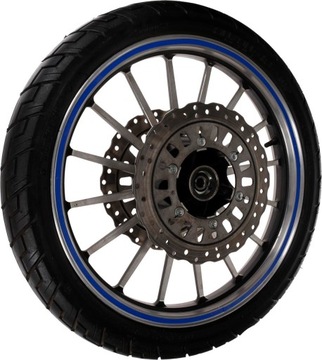 Светоотражающие наклейки для синих автомобильных дисков