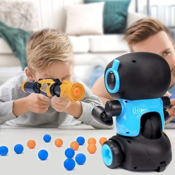 ИГРА НАВЫКИ ГОЛОДНОГО РОБОТА: СТРЕЛЬБА ПО МИШЕНЯМ + 2 РУЖЬЯ И ШАРИКИ