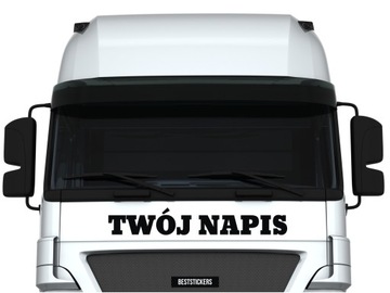 Naklejka na Ciężarówkę NAPIS NA ZAMÓWIENIE tira auto szybę *120 cm *Kolory