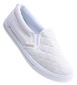 Buty damskie Wkładane tenisówki trampki slip on Obuwie 12540