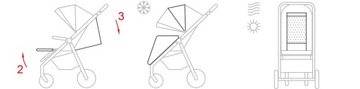 КОЛЯСКА CARRELLO до 22 кг BRAVO CRL-8512 ROYAL BEIGE бежевый